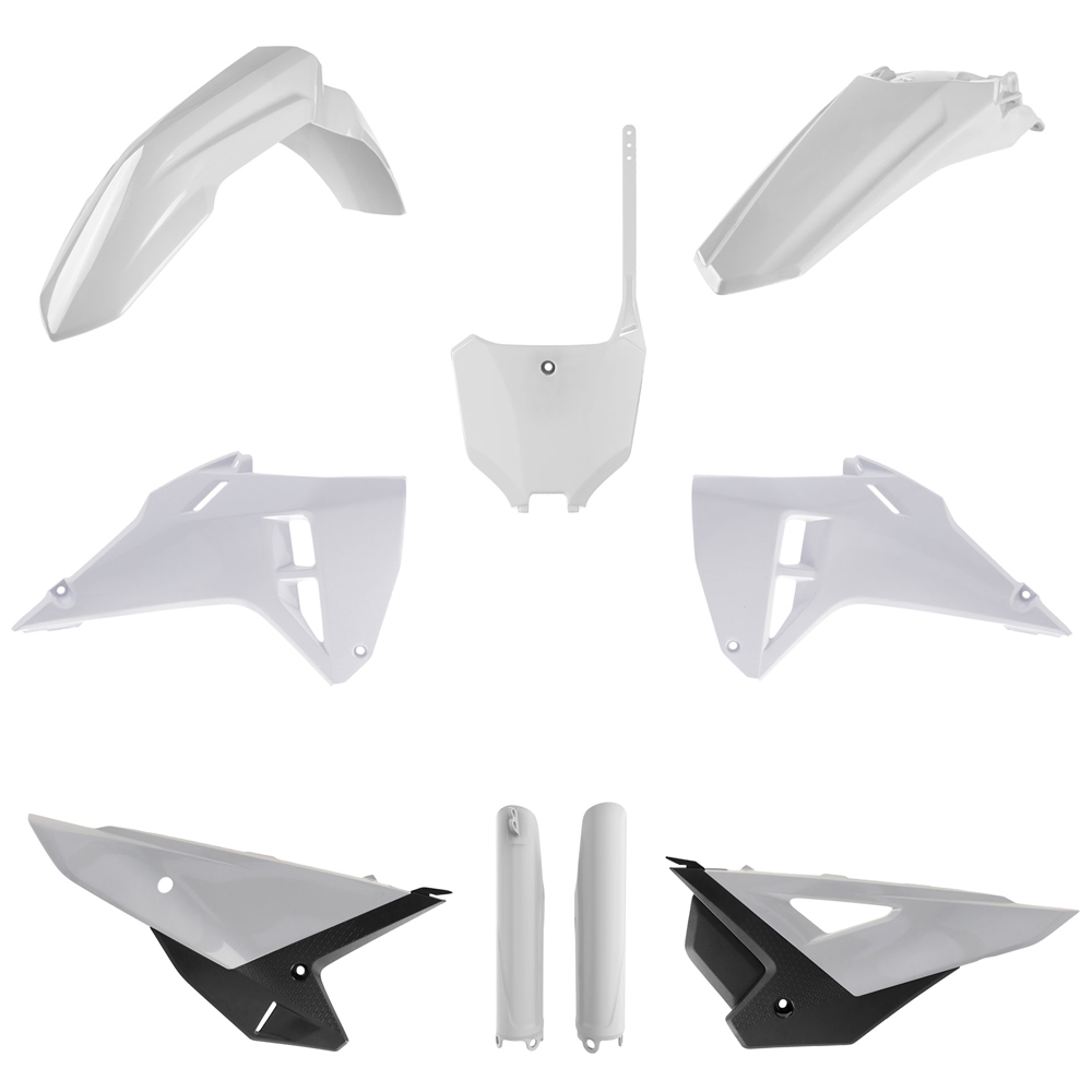 BOX KIT INC FORK GUARDS HONDA CRF250R 25-26, CRF450R 25-26 WHITE